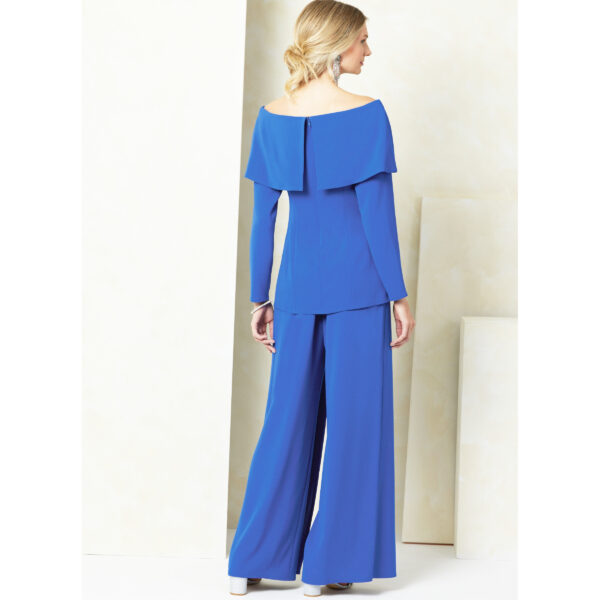 Vogue Schnittmuster - V2098 - elegante Damenkombination aus Hose und Bluse – Bild 5