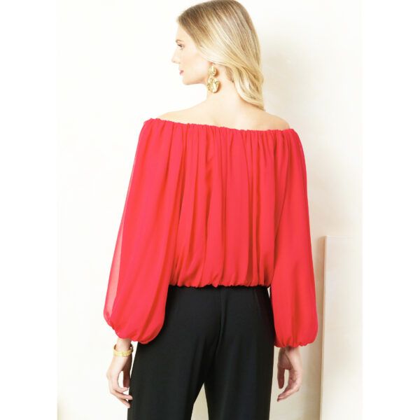 Vogue Schnittmuster V2091 - Bluse im Carmenstil nähen – Bild 6