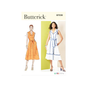 Butterick Schnittmuster B7038 – Sportliches Sommerkleid mit Gürtel nähen