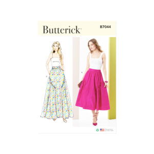 Butterick Schnittmuster B7044 – beschwingter Sommerrock mit raffinierten Einsätzen nähen
