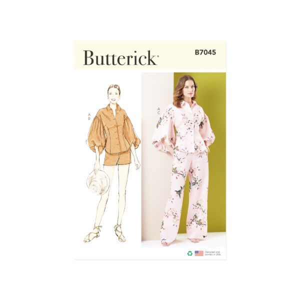 Butterick Schnittmuster B7045 – luftiger Sommeranzug für Damen nähen