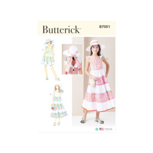 Butterick Schnittmuster B7051 – romantisches Sommerkleid für Mädchen nähen