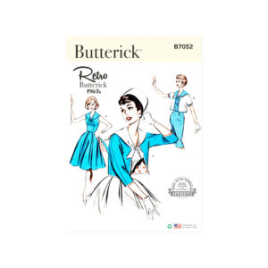 Butterick Schnittmuster B7052 – Retro-Kleid mit Bolerojacke für Mädchen nähen