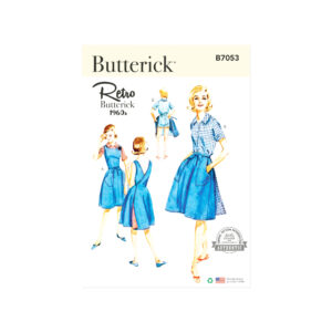 Butterick Schnittmuster B7053 – Retro-Sommeroutfit im Stil der 60er-Jahre für Damen