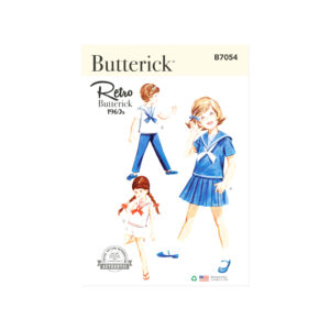 Butterick Schnittmuster B7054 – Retro-Sommeroutfit für Kinder