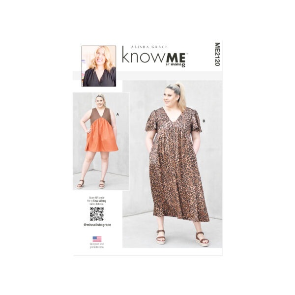 knowME Schnittmuster ME2120 – Dein lässig weites Sommerkleid zum Selbernähen!