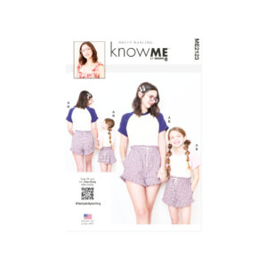 knowME Schnittmuster ME2123 – Raglanshirt & Shorts für Damen und Kids – Dein Matching-Sommerlook zum Selbernähen!