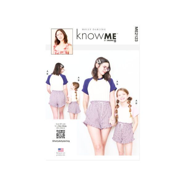 knowME Schnittmuster ME2123 – Raglanshirt & Shorts für Damen und Kids – Dein Matching-Sommerlook zum Selbernähen!
