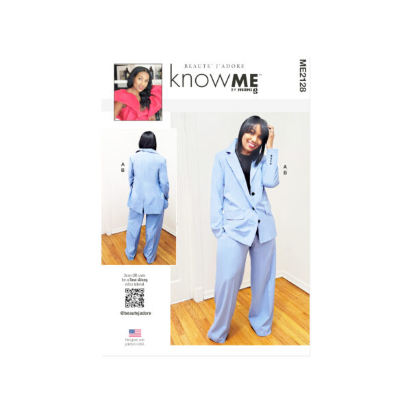 knowME Schnittmuster ME2128 – Lässig legerer Hosenanzug für Damen