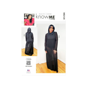 knowME Schnittmuster ME2129 – Legeres langes Kleid & Body