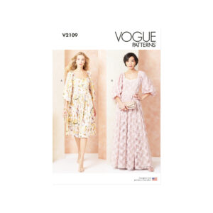 Vogue Schnittmuster V2109 – Elegantes Kleid mit Karreeausschnitt