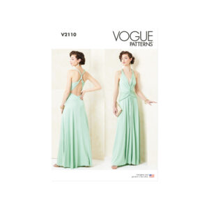 Vogue Schnittmuster V2110 – Extravagantes, langes Abendkleid