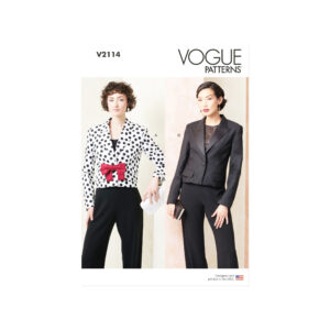 Vogue Schnittmuster V2114 – Kurzer Damenblazer mit Reverskragen nähen