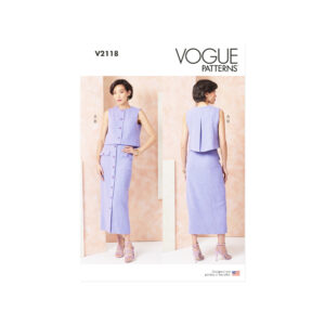 Vogue Schnittmuster V2118 – Dein sommerliches Kostüm mit schmalem Rock nähen
