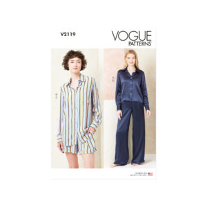 Vogue Schnittmuster V2119 – Bequeme Nachtwäsche & Hausanzug für Damen nähen