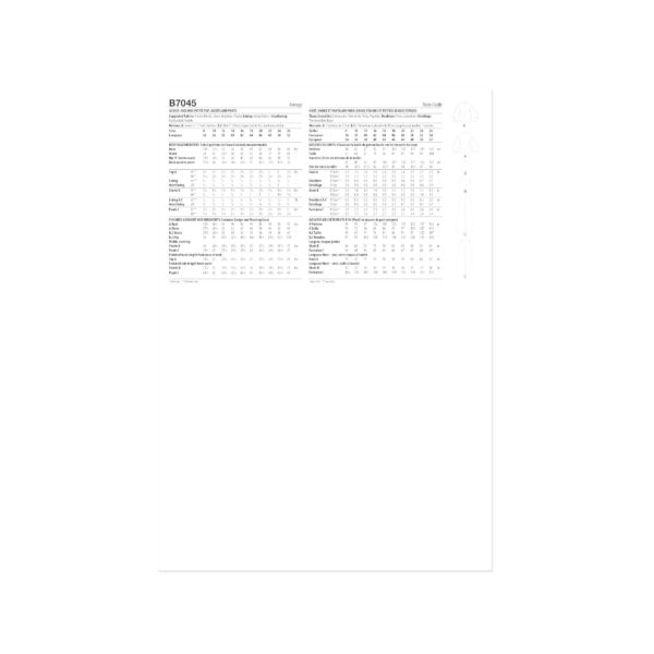 Butterick Schnittmuster - B7045 - leichter Sommeranzug für Damen – Bild 8