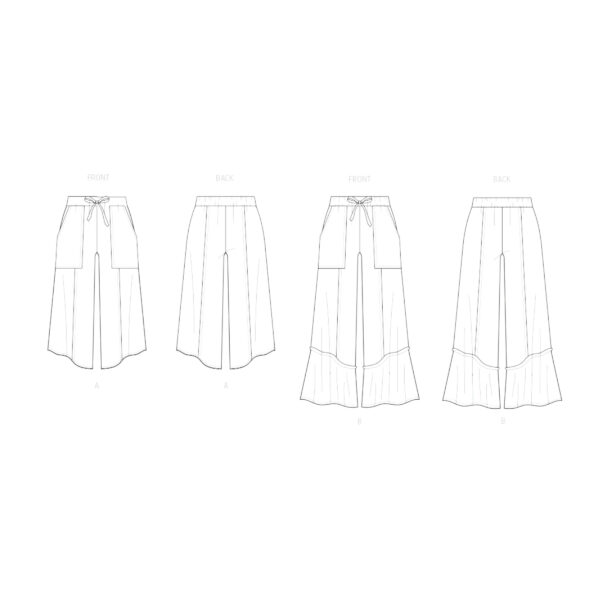 Butterick Schnittmuster - B7043 -  legere Freizeithose für Damen – Bild 5