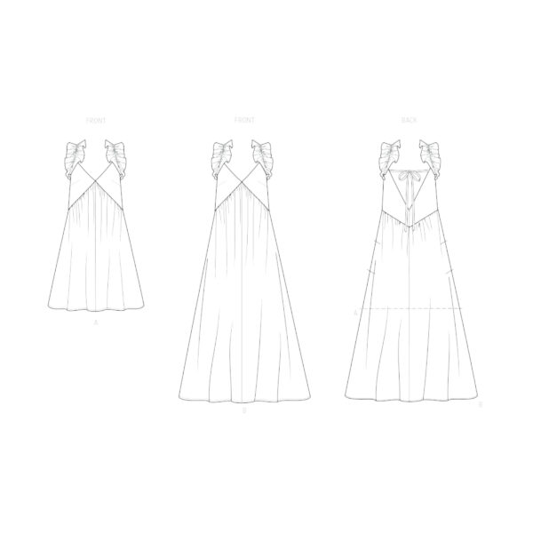knowME Schnittmuster - ME2126 - verspieltes Sommerkleid mit Flügelärmel – Bild 7