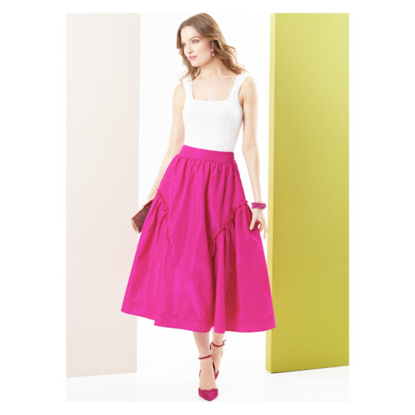 Butterick Schnittmuster - B7044 - beschwingter Sommerrock mit Einsätzen – Bild 2