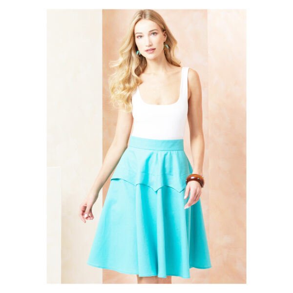 Vogue Schnittmuster V2116 - weit schwingender Tellerock – Bild 2
