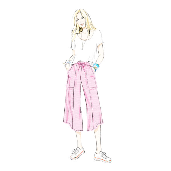 Butterick Schnittmuster - B7043 -  legere Freizeithose für Damen – Bild 3