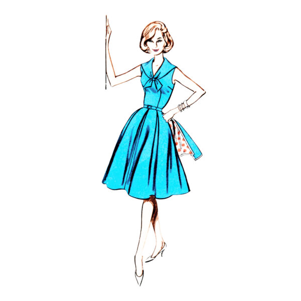 Butterick Schnittmuster - B7052 - Retro Kleid mit Bolerojacke – Bild 3