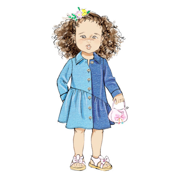 Butterick Schnittmuster - B7049 - Sommerkleid für kleine Mädchen – Bild 4