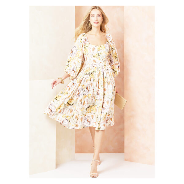 Vogue Schnittmuster V2109 - elegantes Kleid mit Karree-Ausschnitt – Bild 4