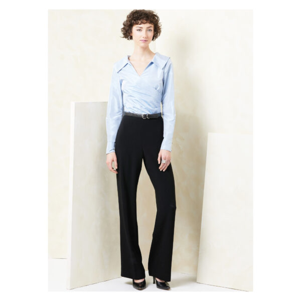 Vogue Schnittmuster - V2113 - extravagante Wickelbluse mit großem Kragen – Bild 5