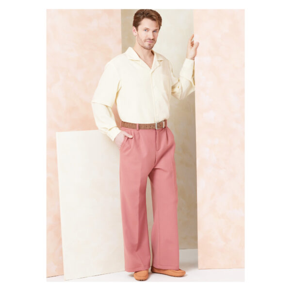 Vogue Schnittmuster V2120 - Hemd - Hose Kombination für den Herren – Bild 3