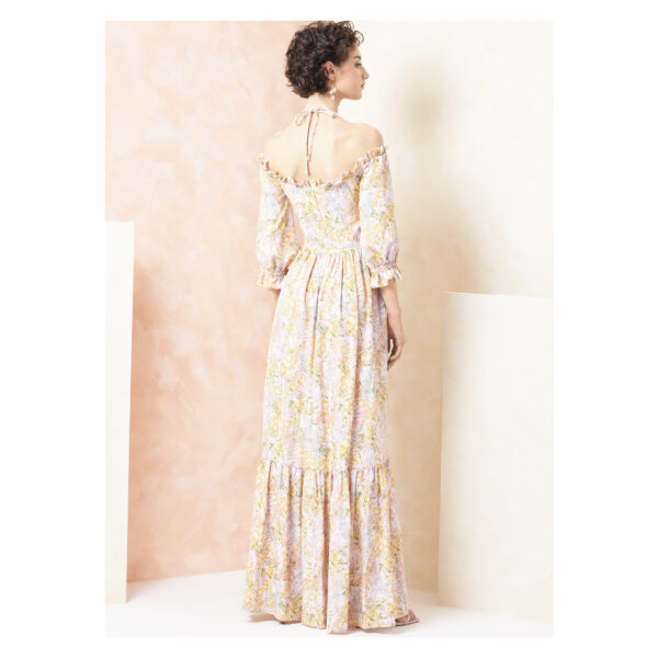 Vogue Schnittmuster V2107 - Kleid mit Carmenausschnitt und Nackenband – Bild 6