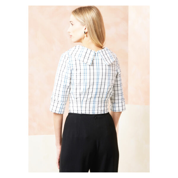 Vogue Schnittmuster - V2113 - extravagante Wickelbluse mit großem Kragen – Bild 6