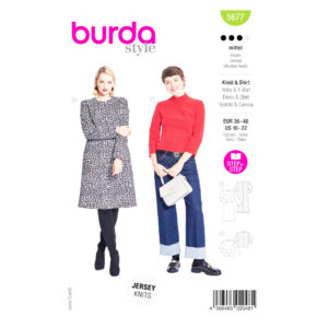 Burda Schnittmuster Nr. 5677 – Bluse & schlichtes Kleid