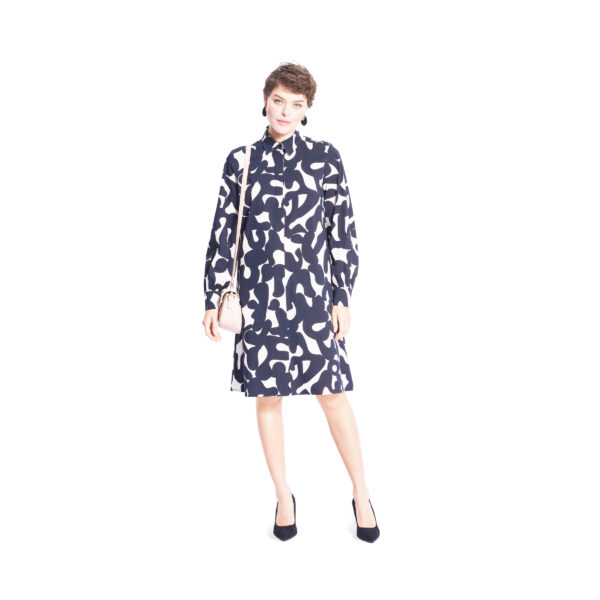 Burda Style Schnittmuster Nr. 5678 - Kleid oder Bluse mit verdeckter Knopfleiste – Bild 2