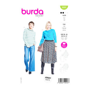 Burda Style Schnittmuster Nr. 5680 - Kapuzenshirt Damen