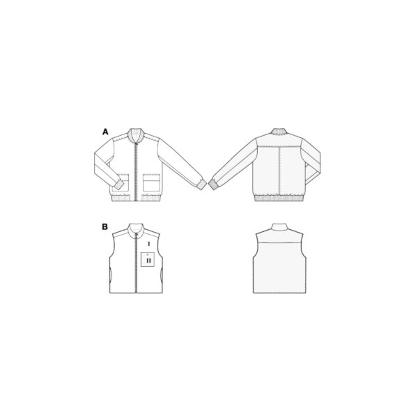 Burda Style Schnittmuster - Herrenjacke - Blouson - Weste - Nr. 5681 – Bild 8