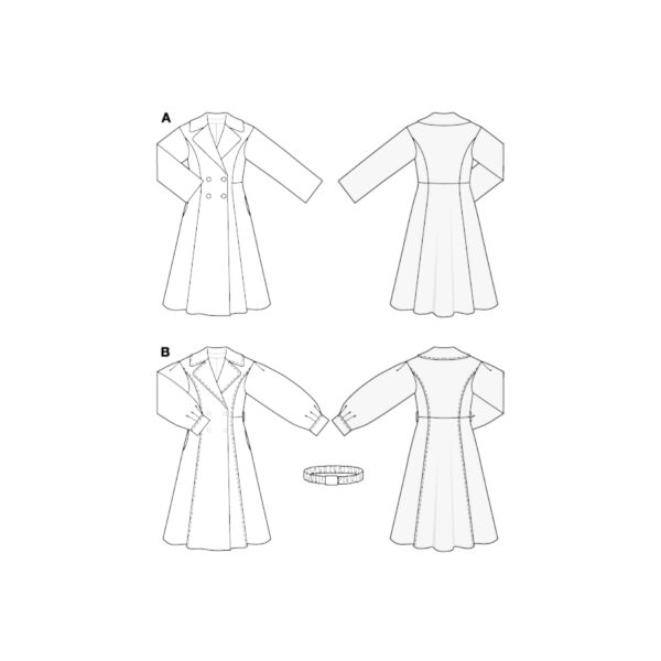 Burda Style Schnittmuster - Damenmantel - Doppelreiher - Nr. 5683 – Bild 9