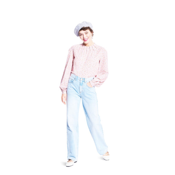 Burda Style Schnittmuster Nr. 5685 - Bluse mit raffiniertem Halsausschnitt – Bild 2