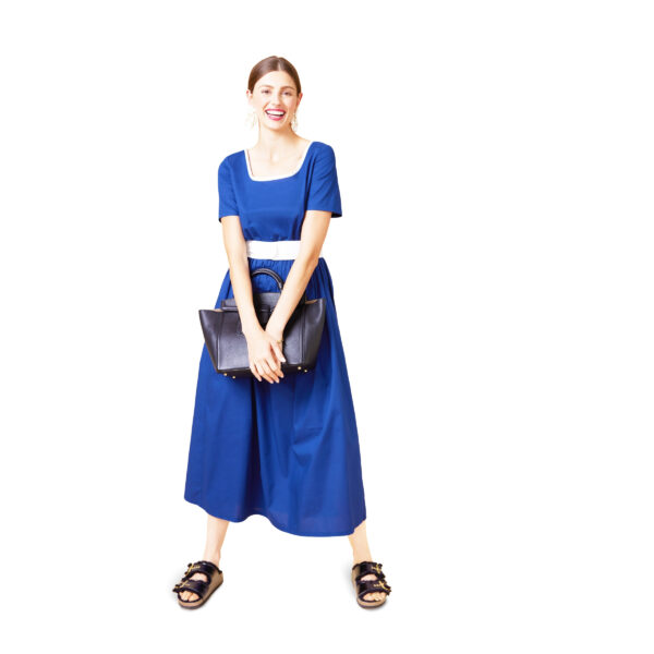 Burda Style Schnittmuster Nr. 5686 - Kleid - schlichtes Kleid mit geriehener Taille – Bild 3