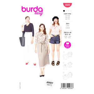 Burda Style Schnittmuster Nr. 5689 -Damenshirt mit Schleife