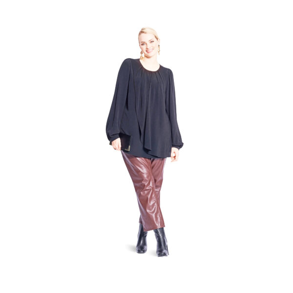 Burda Style Schnittmuster Nr. 5692 - Bluse mit Faltenüberwurf – Bild 2