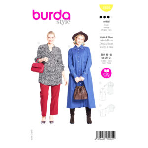 Burda Style Schnittmuster Nr. 5693 - Mantelkleid - lange Bluse