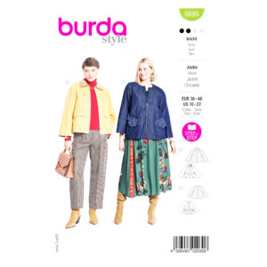 Burda Style Schnittmuster Nr. 5695 - Damenjacke leicht ausgestellt
