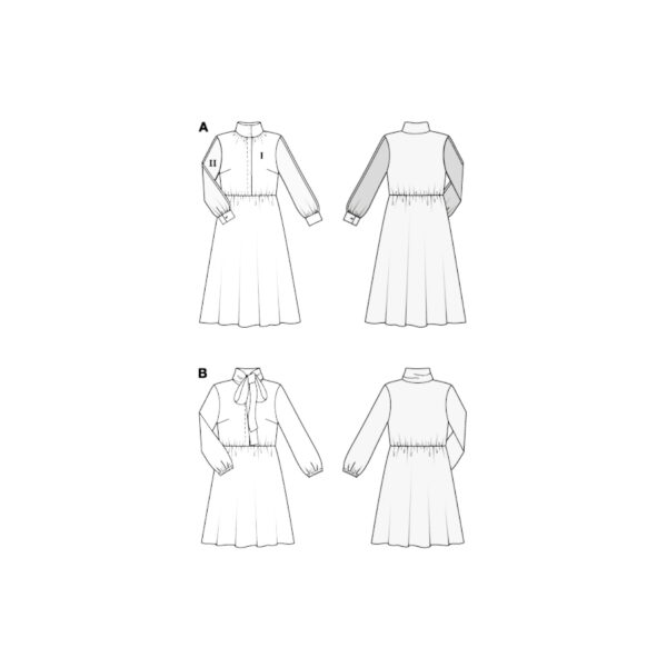 Burda Style Schnittmuster Nr. 5696 - Kleid mit Gummizug in der Taille – Bild 6