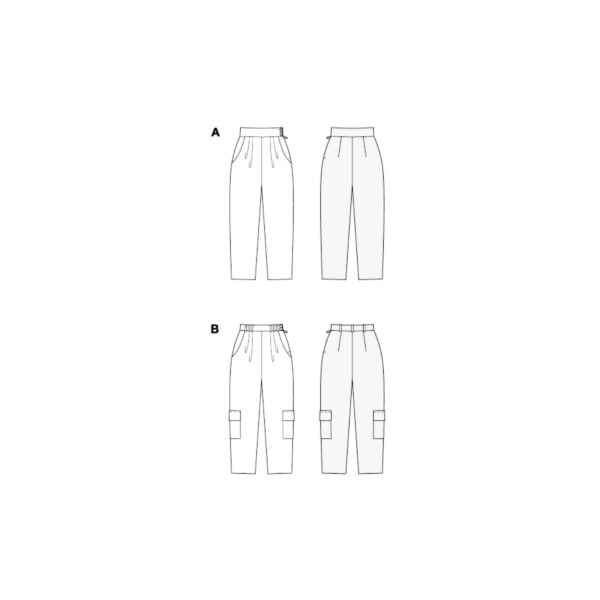 Burda Style Schnittmuster Nr. 5699 - Bundfaltenhose für Damen – Bild 8