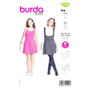 Burda Style Schnittmuster – Trägerrock & Shirtkleid für Teens – Nr. 9198