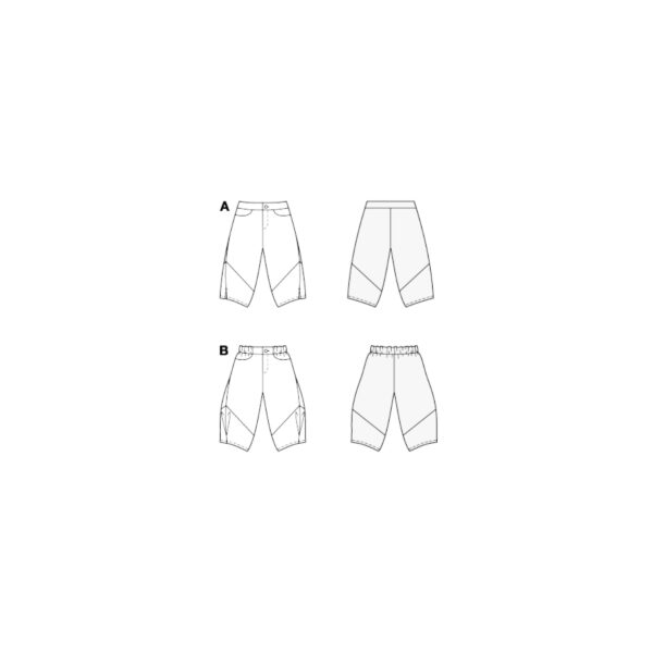 Burda Kids Schnittmuster Nr. 9199 - leichte Baumwollhose für Kids – Bild 8