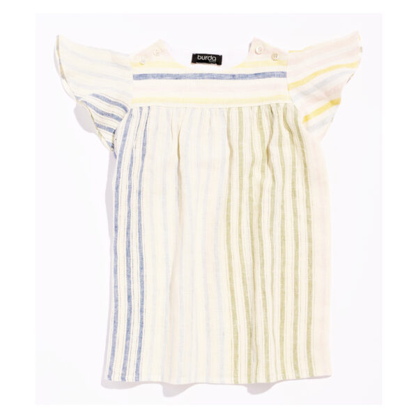 Burda Kids Schnittmuster Nr. 9201 - luftiges Schlupfkleid für Baby und Kleinkind – Bild 3