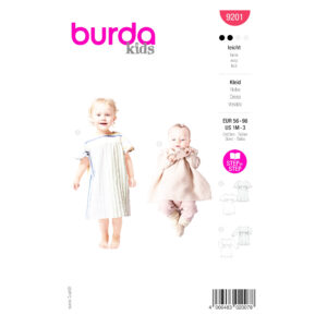 Burda Kids Schnittmuster Nr. 9201 – luftiges Schlupfkleid für Baby & Kleinkind