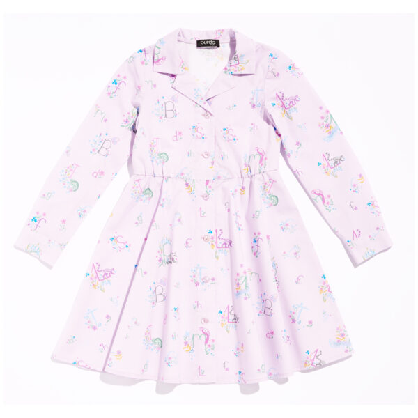 Burda Kids Schnittmuster Nr. 9206 - durchgehend geknöpftes Kleid, Kind – Bild 3